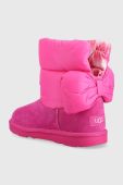Дитячі чоботи UGG BAILEY BOW MAXI колір рожевий Дитячі чоботи UGG BAILEY BOW MAXI колір рожевий