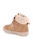 Дитячі замшеві зимові черевики Primigi колір помаранчевий