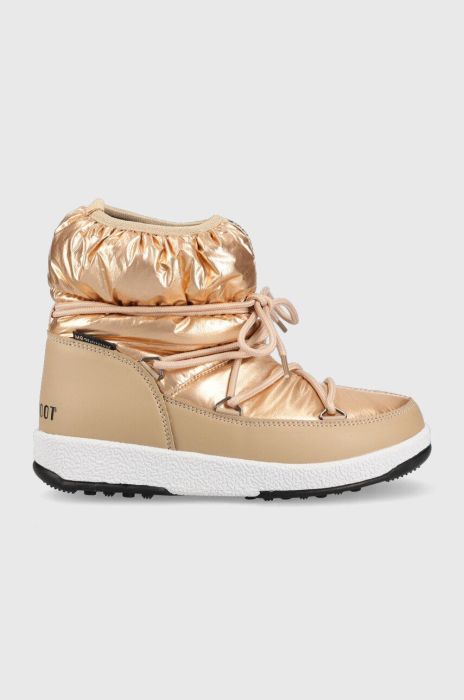 Дитячі чоботи Moon Boot колір золотий (2826349) Дитячі чоботи Moon Boot колір золотий (2826349)