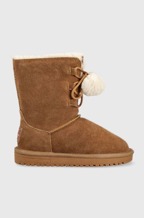 Дитячі зимові черевики Pepe Jeans колір коричневий (2720801) Дитячі зимові черевики Pepe Jeans колір коричневий (2720801)