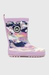 Дитячі гумові чоботи Hype колір фіолетовий
