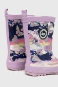 Дитячі гумові чоботи Hype колір фіолетовий Дитячі гумові чоботи Hype колір фіолетовий