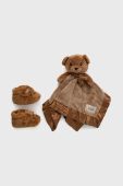 Черевики для немовля UGG Bixbee And Lovey Bear Stuffie колір коричневий Черевики для немовля UGG Bixbee And Lovey Bear Stuffie колір коричневий