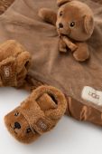 Черевики для немовля UGG Bixbee And Lovey Bear Stuffie колір коричневий Черевики для немовля UGG Bixbee And Lovey Bear Stuffie колір коричневий
