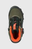 adidas TERREX Дитячі черевики BOA MID R.RD колір зелений adidas TERREX Дитячі черевики BOA MID R.RD колір зелений