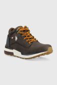Дитячі зимові черевики U.S. Polo Assn. колір коричневий Дитячі зимові черевики U.S. Polo Assn. колір коричневий