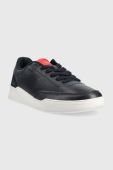 Шкіряні кросівки Tommy Hilfiger Elevated Cupsole Perf колір синій Шкіряні кросівки Tommy Hilfiger Elevated Cupsole Perf колір синій
