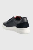 Шкіряні кросівки Tommy Hilfiger Elevated Cupsole Perf колір синій Шкіряні кросівки Tommy Hilfiger Elevated Cupsole Perf колір синій