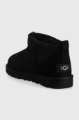 UGG Замшеві чоботи Classic Ultra Mini колір чорний UGG Замшеві чоботи Classic Ultra Mini колір чорний