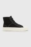 Кеди AllSaints Douglas Script High Top чоловічі колір чорний Кеди AllSaints Douglas Script High Top чоловічі колір чорний