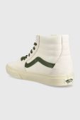 Шкіряні кеди Vans Sk8-hi чоловічі колір бежевий VN0A4BVTR2S1-VINT.WHITE Шкіряні кеди Vans Sk8-hi чоловічі колір бежевий VN0A4BVTR2S1-VINT.WHITE