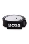 Шкіряний ремінь BOSS колір чорний