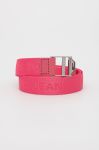 Ремінь Tommy Jeans Ess Webbing Belt жіночий колір рожевий Ремінь Tommy Jeans Ess Webbing Belt жіночий колір рожевий