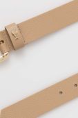 Шкіряний ремінь Patrizia Pepe жіночий колір бежевий (3376336) Шкіряний ремінь Patrizia Pepe жіночий колір бежевий (3376336)
