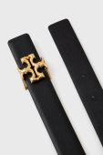 Шкіряний ремінь Tory Burch жіночий колір чорний Шкіряний ремінь Tory Burch жіночий колір чорний