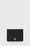 Шкіряний чохол на банківські карти Lauren Ralph Lauren жіночий колір чорний (2534984)