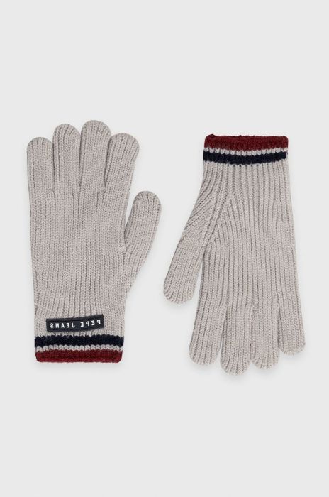 Дитячі рукавички Pepe Jeans колір сірий Дитячі рукавички Pepe Jeans колір сірий