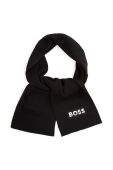 Дитячий шарф BOSS колір чорний з принтом Дитячий шарф BOSS колір чорний з принтом