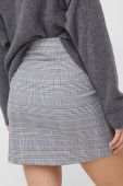 Спідниця United Colors of Benetton колір сірий mini пряма