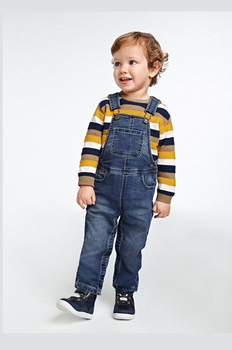 Дитячий джинсовий комбінезон Mayoral колір фіолетовий Дитячий джинсовий комбінезон Mayoral колір фіолетовий