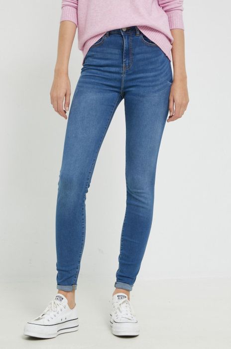 Джинси Noisy May жіночі висока посадка колір блакитний (2641391) Джинси Noisy May жіночі висока посадка колір блакитний (2641391)