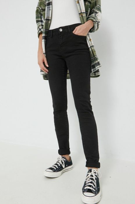 Джинси Noisy May жіночі середня посадка колір чорний (2598810) Джинси Noisy May жіночі середня посадка колір чорний (2598810)
