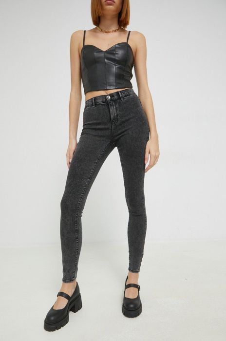 Джинси Only Rain жіночі висока посадка колір сірий (2827808) Джинси Only Rain жіночі висока посадка колір сірий (2827808)