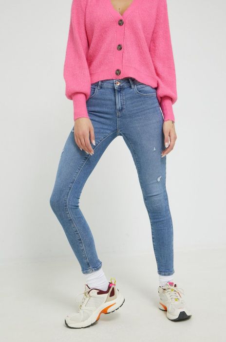 Джинси Only жіночі середня посадка колір блакитний (2751436) Джинси Only жіночі середня посадка колір блакитний (2751436)