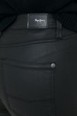 Штани Pepe Jeans Dion Flare жіночі колір чорний кльош висока посадка Штани Pepe Jeans Dion Flare жіночі колір чорний кльош висока посадка