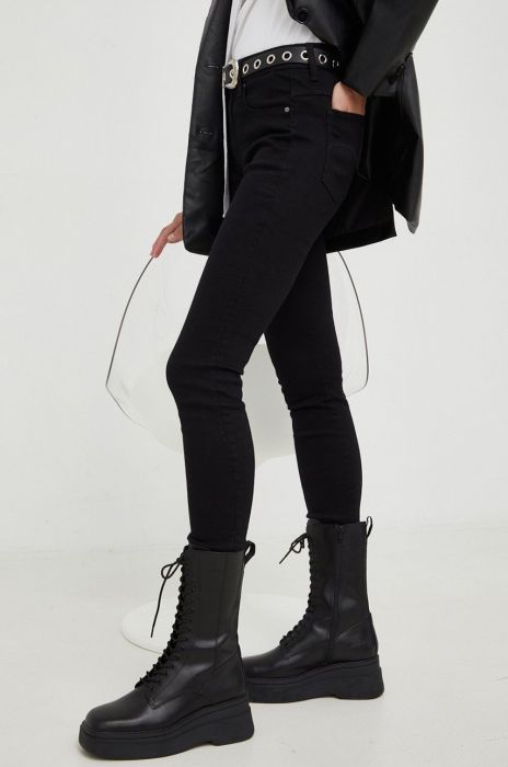 Джинси G-Star Raw жіночі висока посадка колір чорний (2629342)