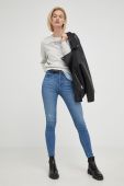 Джинси Wrangler High Rise Skinny Heath жіночі висока посадка колір блакитний Джинси Wrangler High Rise Skinny Heath жіночі висока посадка колір блакитний