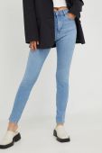 Джинси Wrangler High Rise Skinny Forkeeps жіночі висока посадка колір блакитний Джинси Wrangler High Rise Skinny Forkeeps жіночі висока посадка колір блакитний