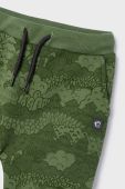 Дитячі спортивні штани Mayoral колір зелений візерунок