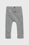 Дитячі штани Name it колір сірий меланж