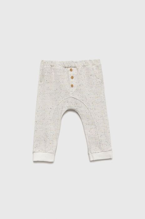 Дитячі спортивні штани United Colors of Benetton колір білий візерунок