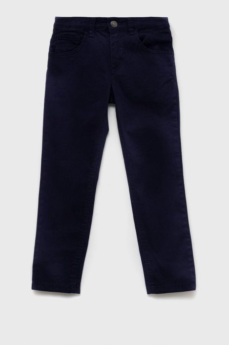 Дитячі штани United Colors of Benetton колір синій однотонні (2647678) Дитячі штани United Colors of Benetton колір синій однотонні (2647678)