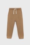 Дитячі бавовняні штани United Colors of Benetton колір коричневий однотонні (2736942) Дитячі бавовняні штани United Colors of Benetton колір коричневий однотонні (2736942)