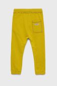 Дитячі бавовняні штани United Colors of Benetton колір зелений однотонні (2736959) Дитячі бавовняні штани United Colors of Benetton колір зелений однотонні (2736959)
