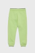 Дитячі спортивні штани United Colors of Benetton колір зелений з принтом Дитячі спортивні штани United Colors of Benetton колір зелений з принтом