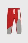 Дитячі спортивні штани United Colors of Benetton колір червоний меланж Дитячі спортивні штани United Colors of Benetton колір червоний меланж