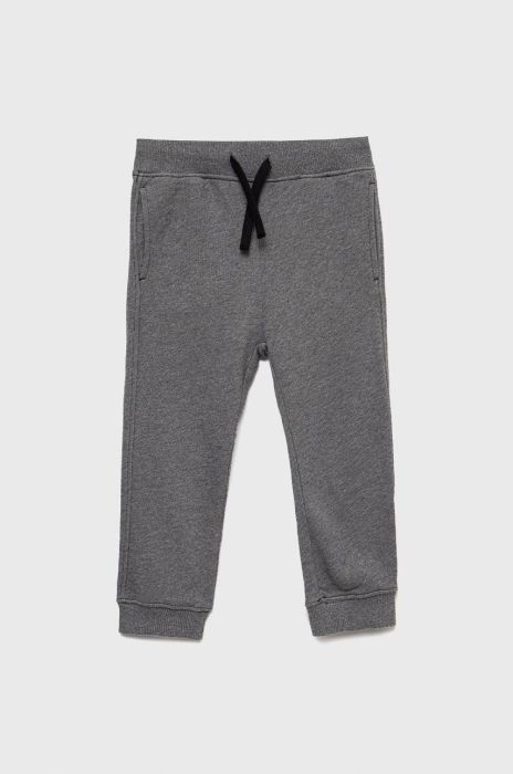 Дитячі бавовняні штани Sisley колір сірий однотонні (2538881) Дитячі бавовняні штани Sisley колір сірий однотонні (2538881)