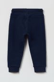 Дитячі бавовняні штани OVS колір синій однотонні Дитячі бавовняні штани OVS колір синій однотонні