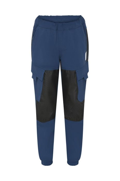 Дитячі штани Lego Wear колір синій візерунок Дитячі штани Lego Wear колір синій візерунок