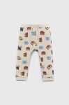Дитячі спортивні штани Name it колір бежевий візерунок Дитячі спортивні штани Name it колір бежевий візерунок