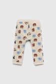 Дитячі спортивні штани Name it колір бежевий візерунок Дитячі спортивні штани Name it колір бежевий візерунок