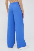 Штани Vero Moda жіночі широке висока посадка колір блакитний