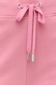 Бавовняні спортивні штани Weekend Max Mara жіночі колір рожевий однотонні