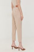 Штани Guess жіночі колір бежевий пряме висока посадка (2411686) Штани Guess жіночі колір бежевий пряме висока посадка (2411686)