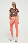 Спортивні штани Guess колір помаранчевий з принтом (3406823) Спортивні штани Guess колір помаранчевий з принтом (3406823)