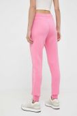 Спортивні штани Guess жіночі колір рожевий з принтом (3393457)